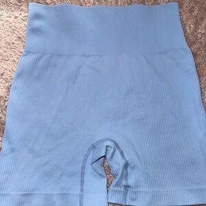 Women's High-Waisted Blue Shorts